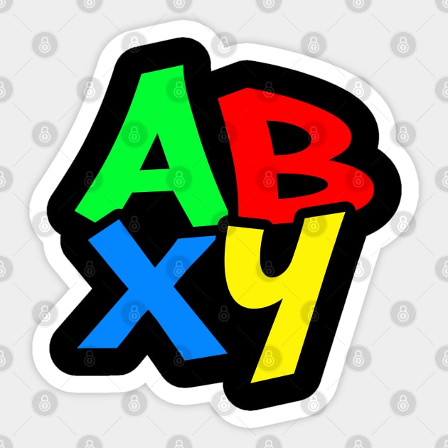 ABXY Alt Sticker by Gamers Gear